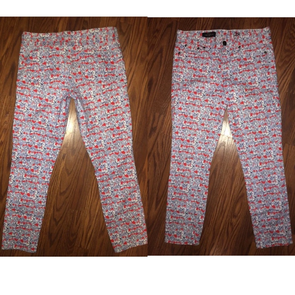 J.Crew Skinny Ankle Liberty Art Jeans - Picture 2 of 4